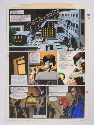 Lot 164 - Andy Clarke 2000 AD Prog #1088 & #1089 To The Devil a Detour Colour Story Pages (Fleetway, 1998)