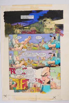 Lot 201 - Kevin Walker 2000 AD Prog #1142 The Balls Brothers Episode 2 Story Pages (Fleetway, 1999) Total 6
