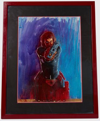Lot 275 - Jock Signed 2000 AD Judge Anderson Psi Division Original Art Framed (1990s) | Stanley Gibbons Baldwin’s