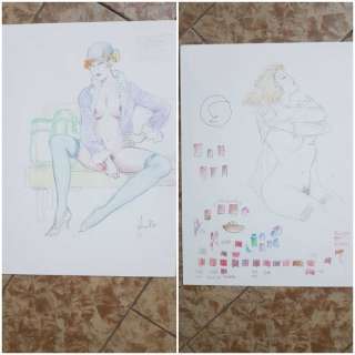 Leone Frollo - 2 x illustr. origin. "Mona Street in Viaggio " - Page volante - EO | Catawiki