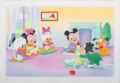 Studio Disney | Dessin original couleur ’’Les drôles d’idées de bébé... | Stanley’s Auction