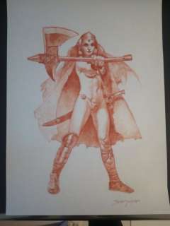 Sanjulian - Dessin original - Red sonja - EO - (2015) | Catawiki