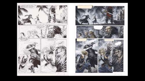 Barracuda T3 - Planche originale (p.52) + mise en couleurs originale | Catawiki