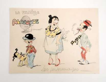 Badert Albert Georges La... | BADERT Albert Georges La famille Alacoque Mine de plomb... | Vermot et Associés