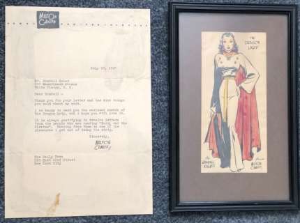 Terry and the pirates - Dragon Lady + original signed letter  - imprimé Ã  la main signé Milton Caniff - (1937) | Catawiki