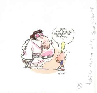 Zep. Illustration originale Titeuf | BDEnchères