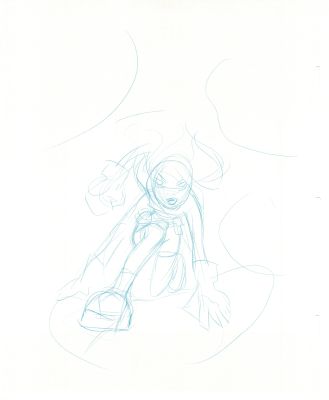 Dave Bullock 2 LOT Hand-Drawn Comic Illustrations for Covers and Book DC L1 | Charles Scott Gallery