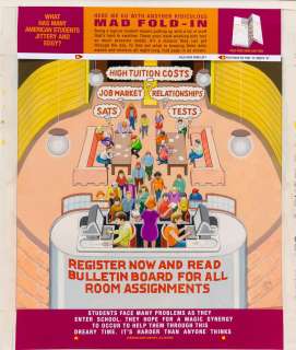 MAD Fold In - "What Has Many American Students Jittery and Edgy?" AL JAFFEE | misc / divers