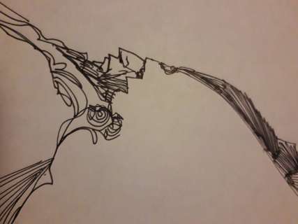 S. Toppi - Illustrazione originale dedicace - cm 21x29 - Page volante - (2003) | Catawiki