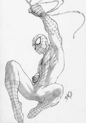 Ed Benes | Spider-man - 09"x12" Pencil | Ed Benes