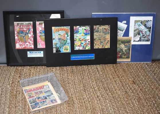 Lot 276 - Untold Tales of Spiderman, original production piece from the comics, together with Aquaman "The | misc / divers