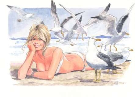 Milo MANARA (ne en 1945) - Et Milo crea Bardot - #21 Encre… | Huberty Breyne