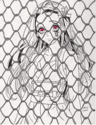 Saylor | Nezuko Kamado Ink Illustration | Raremarq (Buy It Now)