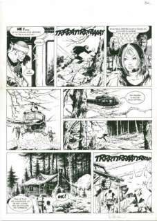 Vance (William) | VANCE XIII. SECRET DÉFENSE Encre de chine pour la planche 34 de l’albu | Coutau Bégarie