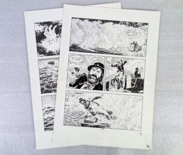 Tex #475 - Fabio Civitelli - tavola originale x2 - Page volante - EO - (2000) | Catawiki