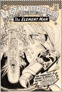 METAMORPHO #7 COMIC BOOK COVER ORIGINAL ART BY SAL TRAPANI.