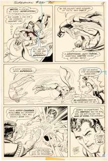 SUPERMAN #281 COMIC BOOK PAGE ORIGINAL ART BY CURT SWAN. | Hake’s