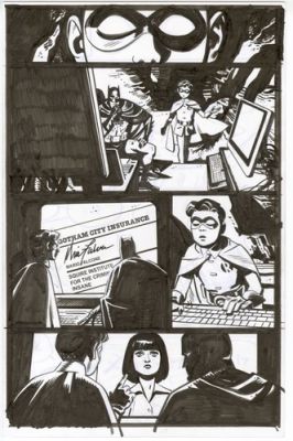 Batman: The Long Halloween Last Halloween page 17 Original Art Chris Samnee