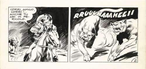 Tex s. Gila n. 2 - Galep - striscia originale - EO - (1957) | Catawiki