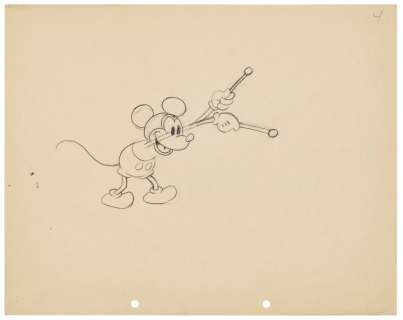 Walt Disney Studios, 1930S | A Preliminary Animation Drawing for Mickey Mouse | Christie’s