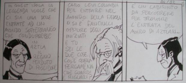 Hugo Pratt | Hugo PRATT, MU original strip | 2DGalleries