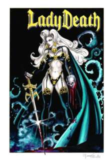 G. Casotto - copertina originale "Lady Death" - firmata - Page volante - EO | Catawiki