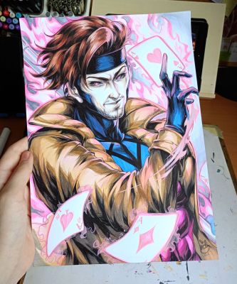 Viktória Liki | Gambit - July’s PATREON limited illustration | Raremarq (Buy It Now)
