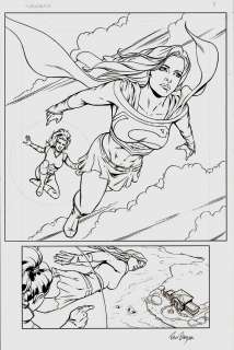 Ron Randall - Supergirl: Way of the World #1 Cover 2008 (Also Published As Supergirl Splash Page)