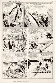 FLASH GORDON #6 KING COMICS COMIC BOOK PAGE ORIGINAL ART BY REED CRANDALL. | Hake’s