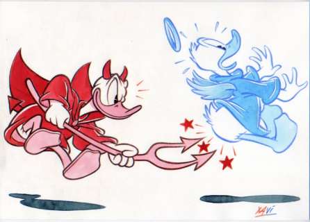 Xavi  (Xavier Vives Mateu) - Original drawing - Angels and Demons - EO - (2018) | Catawiki