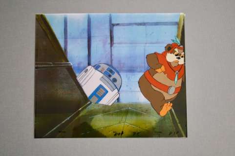 Star Wars Ewoks - Original Animation Production Cel - Unique + Fait Ã  la main + Unique en son genre + - (1985) | Catawiki