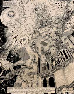 Druillet | Lone Sloane - Les 6 voyages de Lone Sloane Encre de Chine pour | Millon