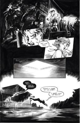 Nate Powell | Twilight Zone Issue 4 - Pg. 18 | Athenaeum Comic Art