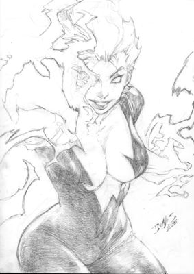 Ed Benes | Livewire - 09"x12" Pencil | Ed Benes