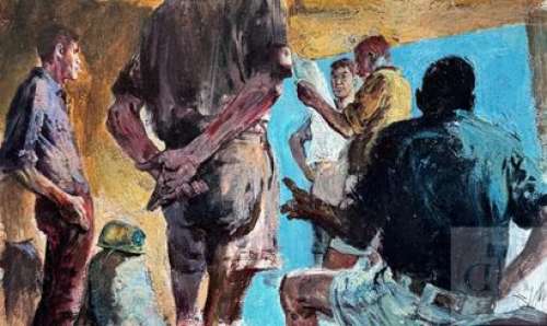 Follet/Cordees souterraines. Grande illustration originale… | Dagoty