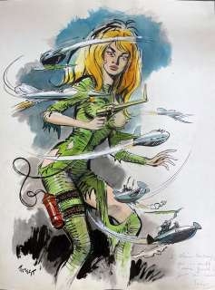 Jean-Claude FOREST... - Lot 209 - Jean-Claude FOREST (1930-1998) Barbarella Encre de...