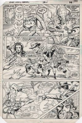 Blue Devil Annual #1 pg 34 - Phantom Stranger & Madame Xanadu & Man-Bat