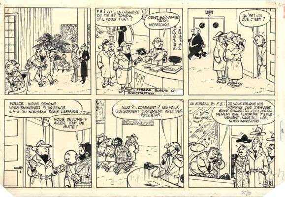 Will, Maurice Rosy (Scénariste), André Franquin (Crayonné) | Tif ET TONDU CONTRE LA MAIN BLANCHE | 2DGalleries