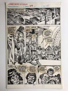 Savage Sword Of Conan Original art - Half Splash Page - #214 page 48 by Ernie Chan - Page volante - Art original - (1993) | Catawiki