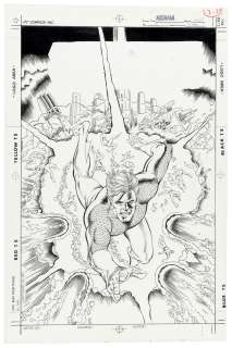 AQUAMAN VOL. 3 #2 COMIC BOOK COVER ORIGINAL ART BY CURT SWAN. | Hake’s