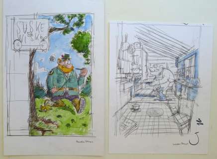 Cromheecke, Luc - 2 Originele coverschetsen - Suske & Wiske Weekblad | Catawiki