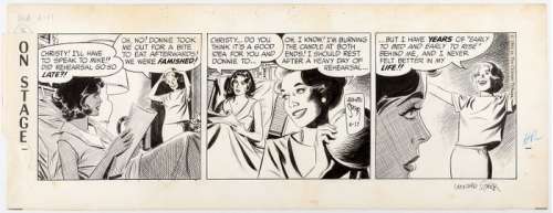 Leonard Starr On Stage - Daily Strip 17.06.1964 - Oeuvre originale - (1964) | Catawiki