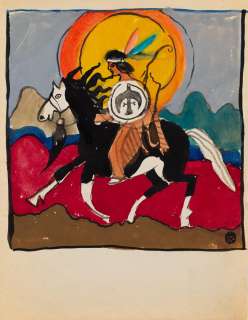 Autor Nierozpoznany | Autor nieznany | Jeździec, ilustracja | Desa Unicum