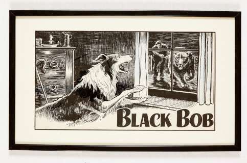 Black Bob original artwork drawn by Jack Prout for The Dandy (early… | Comic Book Auctions ltd