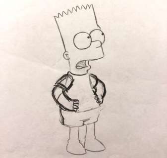 The Simpsons - BART - Original Animation Drawing - Matt Groening EP10/S06 - EO - (1994) | Catawiki