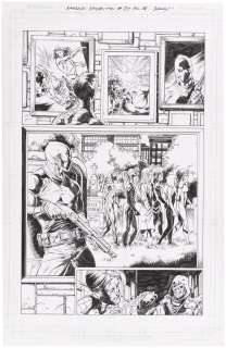 AMAZING SPIDER-MAN VOL. 5 #54 COMIC BOOK PAGE ORIGINAL ART BY MARK BAGLEY. | Hake’s