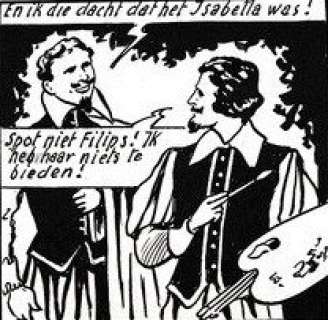 Rubens - Kunstenaar en diplomaat - Originele pagina - stroken genummerd 45 t/m 48 - (1959/1960) | Catawiki