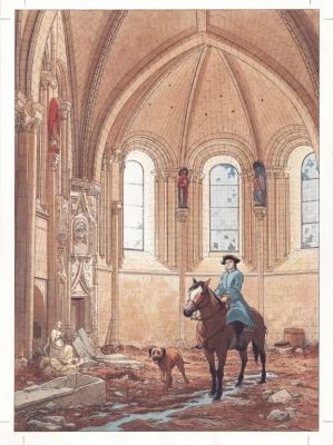 Lot 659 - Pellerin. Illustration originale l’Epervier | BDEnchères