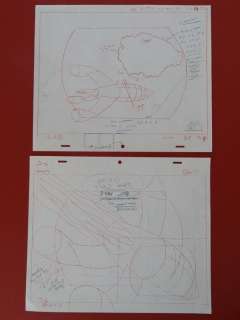 Tintin - 2x Croquis préparatoire pour film d animation - On a marché sur la lune (années 60) | Catawiki