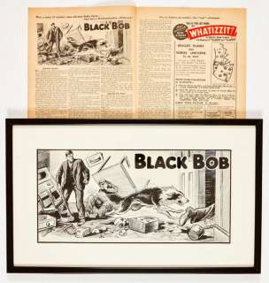 Black Bob original artwork drawn by Jack Prout (1952) for The Dandy No… | Comic Book Auctions ltd